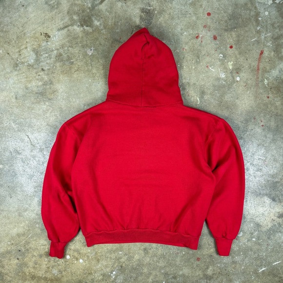 Vintage 70s/80s Lake County Yacht Club‎ Hoodie Red Men's Medium USA Sportswear - Picture 6 of 11